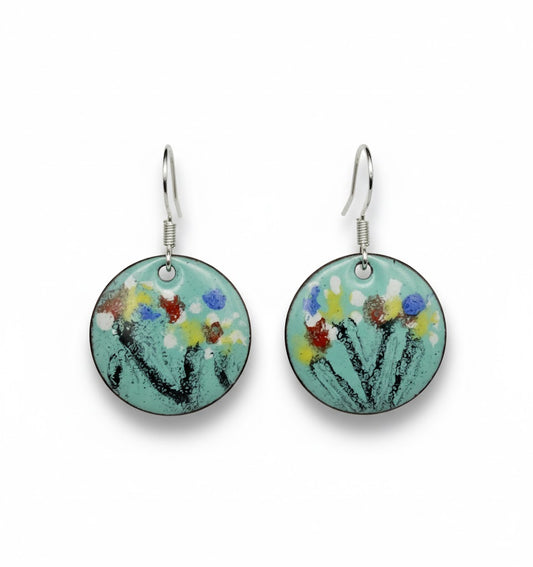 Enamel earrings "Spring Awakening"