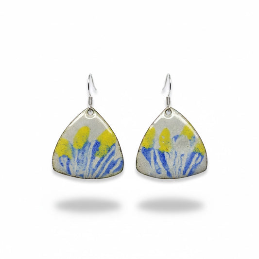 Enamel Earrings "Provençal Breeze"