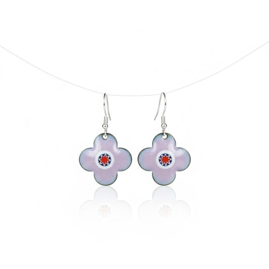 "Murano Daydream" – Handcrafted Venetian-Style Enamel Earrings