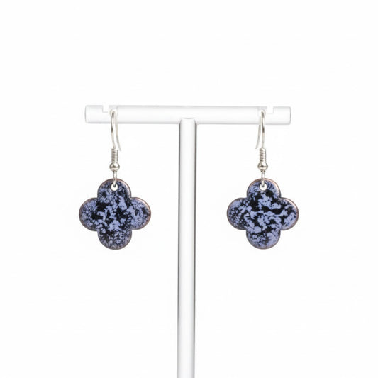 Emaille Ohrringe "Sakura-Hauch" aus der Kollektion Fernöstliche Seide & Feuer