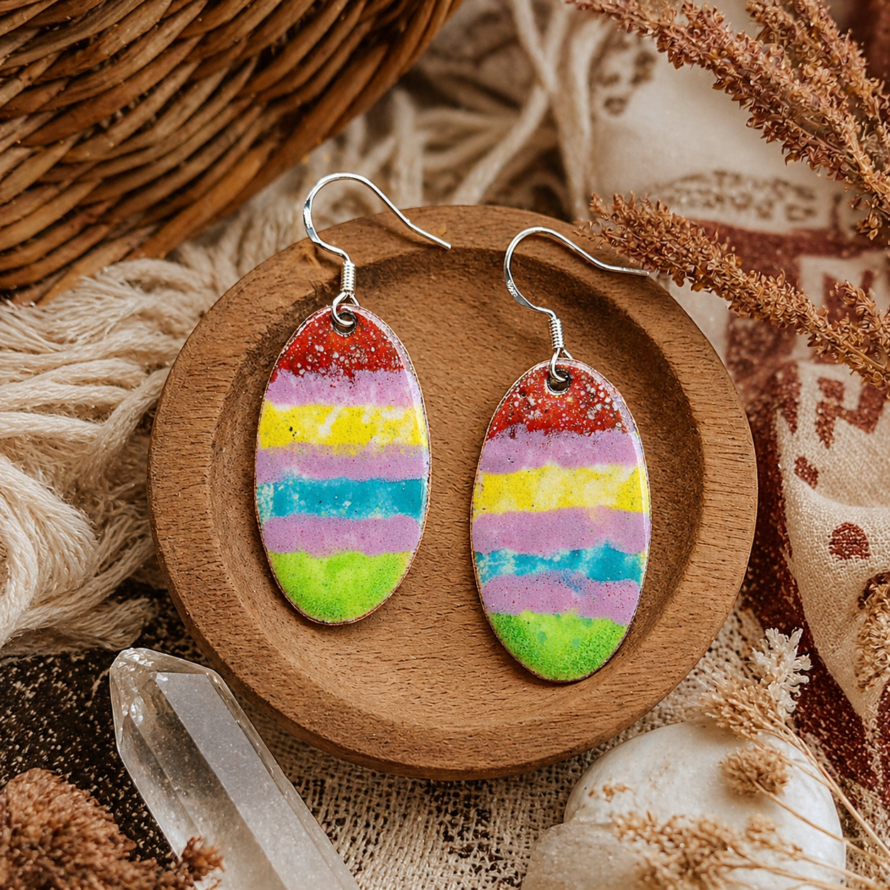 Enamel Magic Boho Earrings