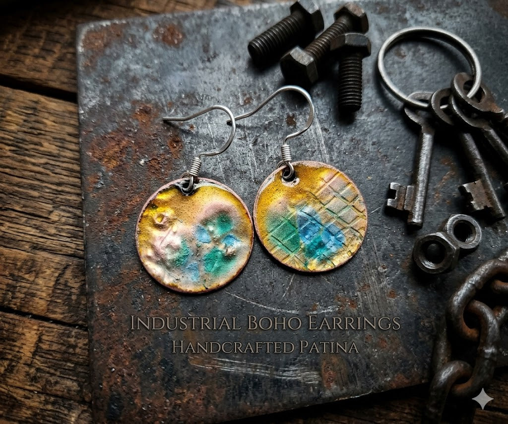 Emaille-Kunst im Industrial Boho Style: "Fake Patina" für ewig