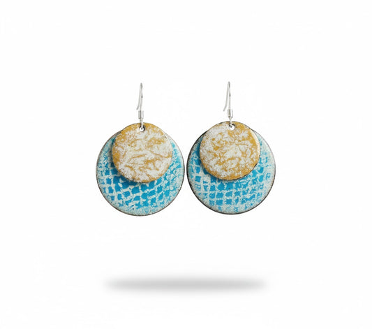 Emaille-Ohrringe "Provence-Duo"