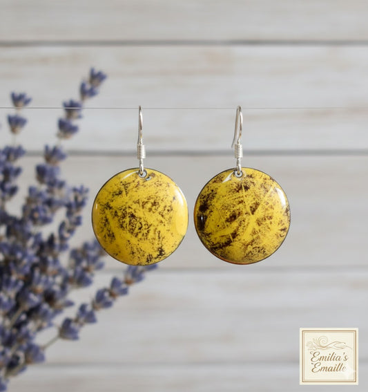 Emaille-Ohrringe „Azur-Lagune“