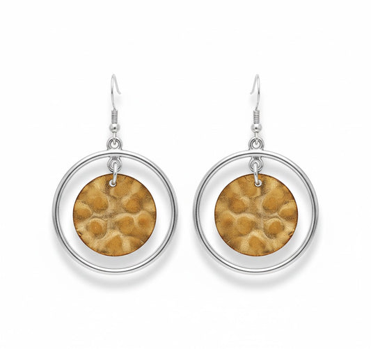 Enamel Earrings "Circles of Light"