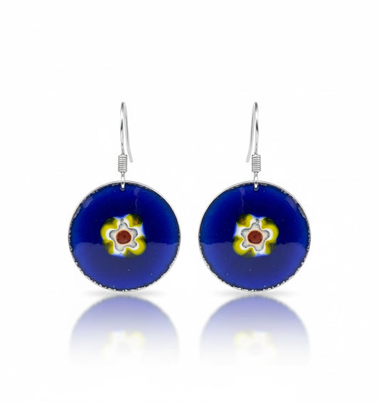 Enamel Earrings "The Seal of Camelot"