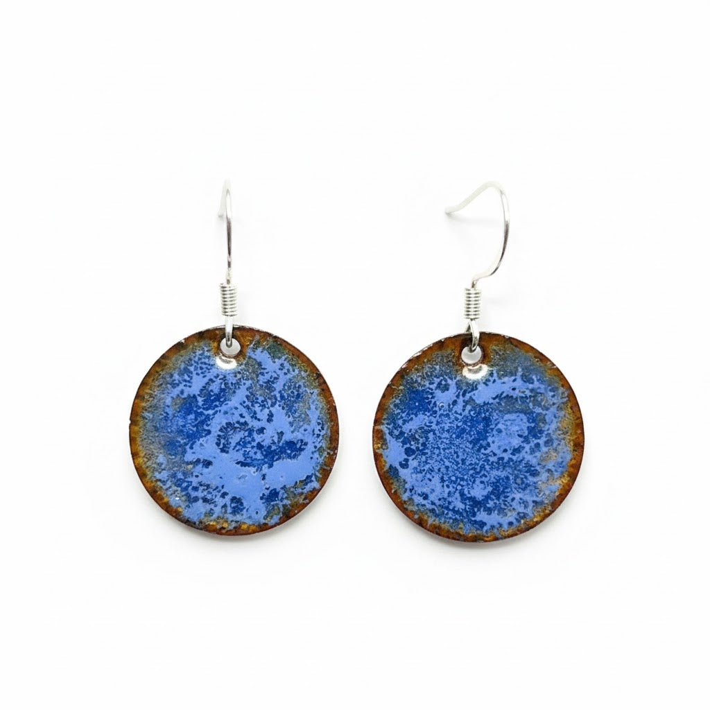 Emaille-Ohrringe „Liebeshimmel“ – Emilia’s Emaille