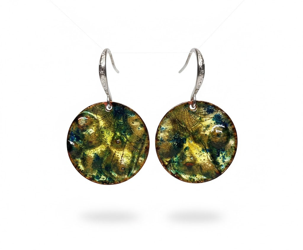 "Goldene Konstantinopel" – Handgefertigte Emaille-Ohrringe: Ein Hauch von Geschichte