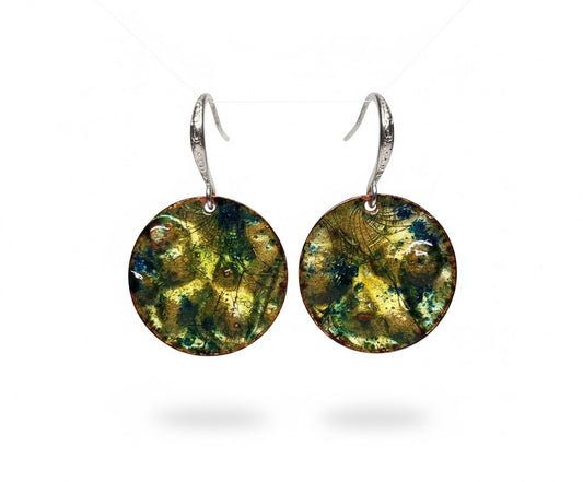 "Goldene Konstantinopel" – Handgefertigte Emaille-Ohrringe: Ein Hauch von Geschichte