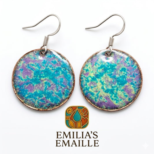 "Fragmente der Zone“ – Exklusive Emaille-Ohrringe