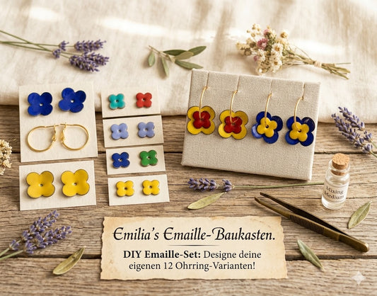 12 Provence Earring Variations! Emilia's Enamel Building Kit.