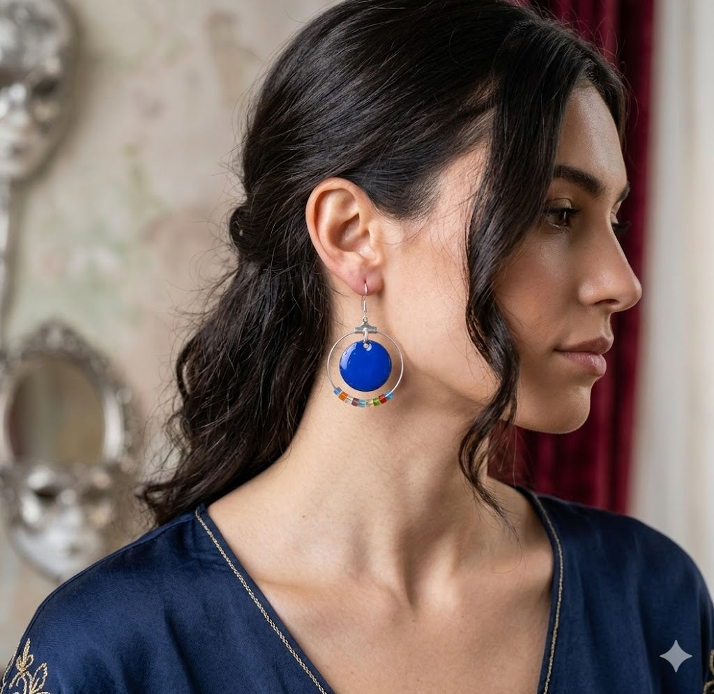 Earrings "Laguna Blu Eterna"