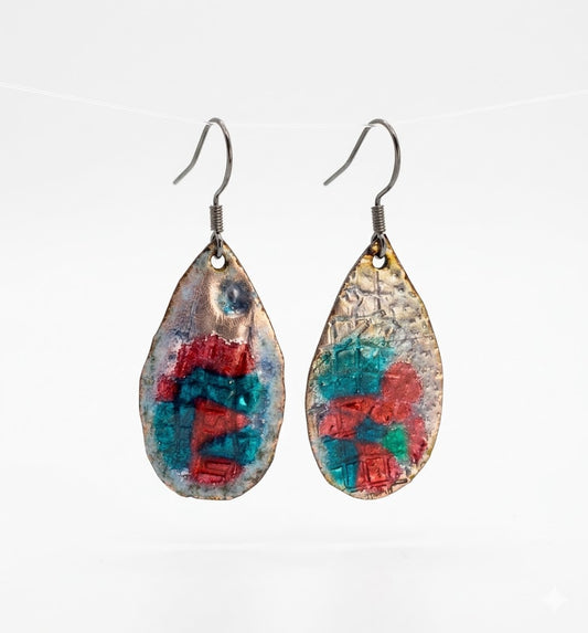 Industrial Boho Chic - Loft Style Drop Earrings