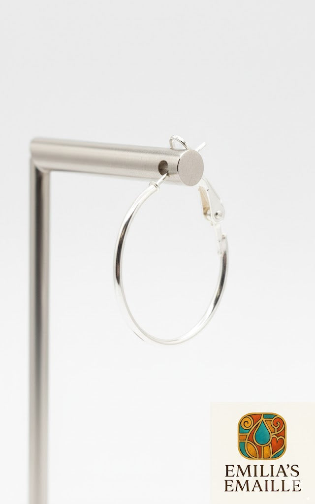 Emaille-Ohrringe – „Abstrakte Impression“