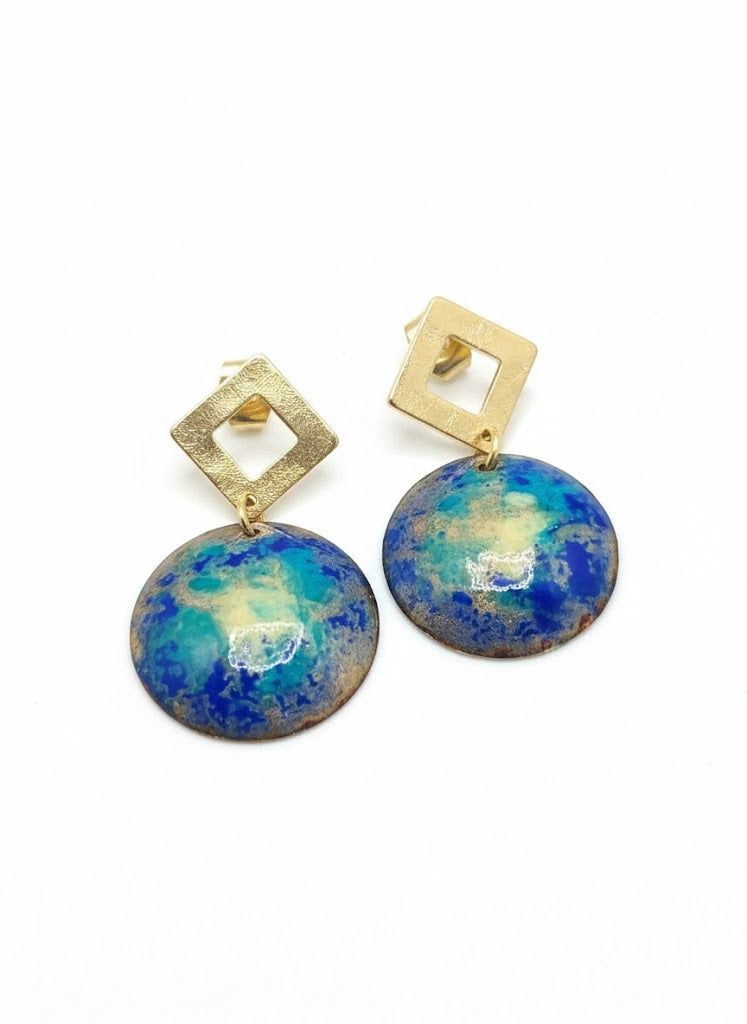 Emaille-Ohrringe „Aurelia“