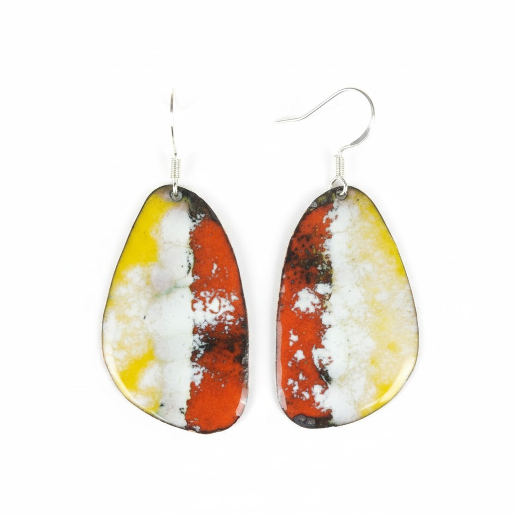 Emaille-Ohrringe "Fiesta de Colores"
