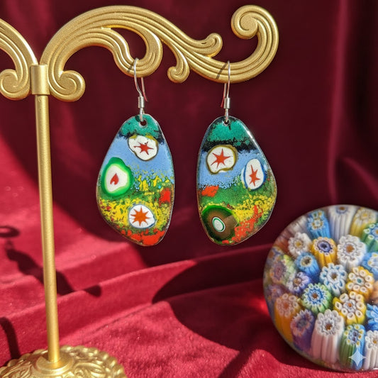 Emaille Ohrringe "Karneval-Glanz" aus der Venedig Kollektion