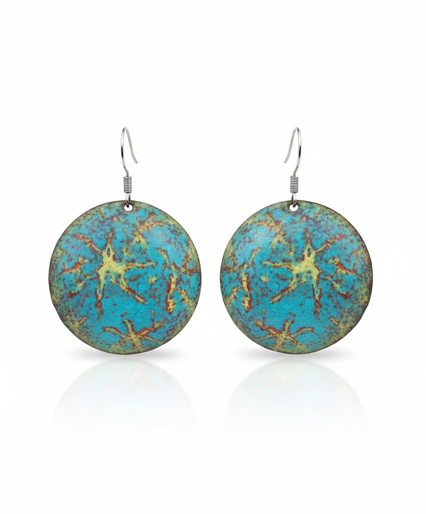 Emaille-Ohrringe "Mosaik der Träume"