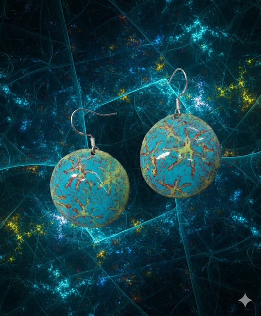 Emaille-Ohrringe "Mosaik der Träume"