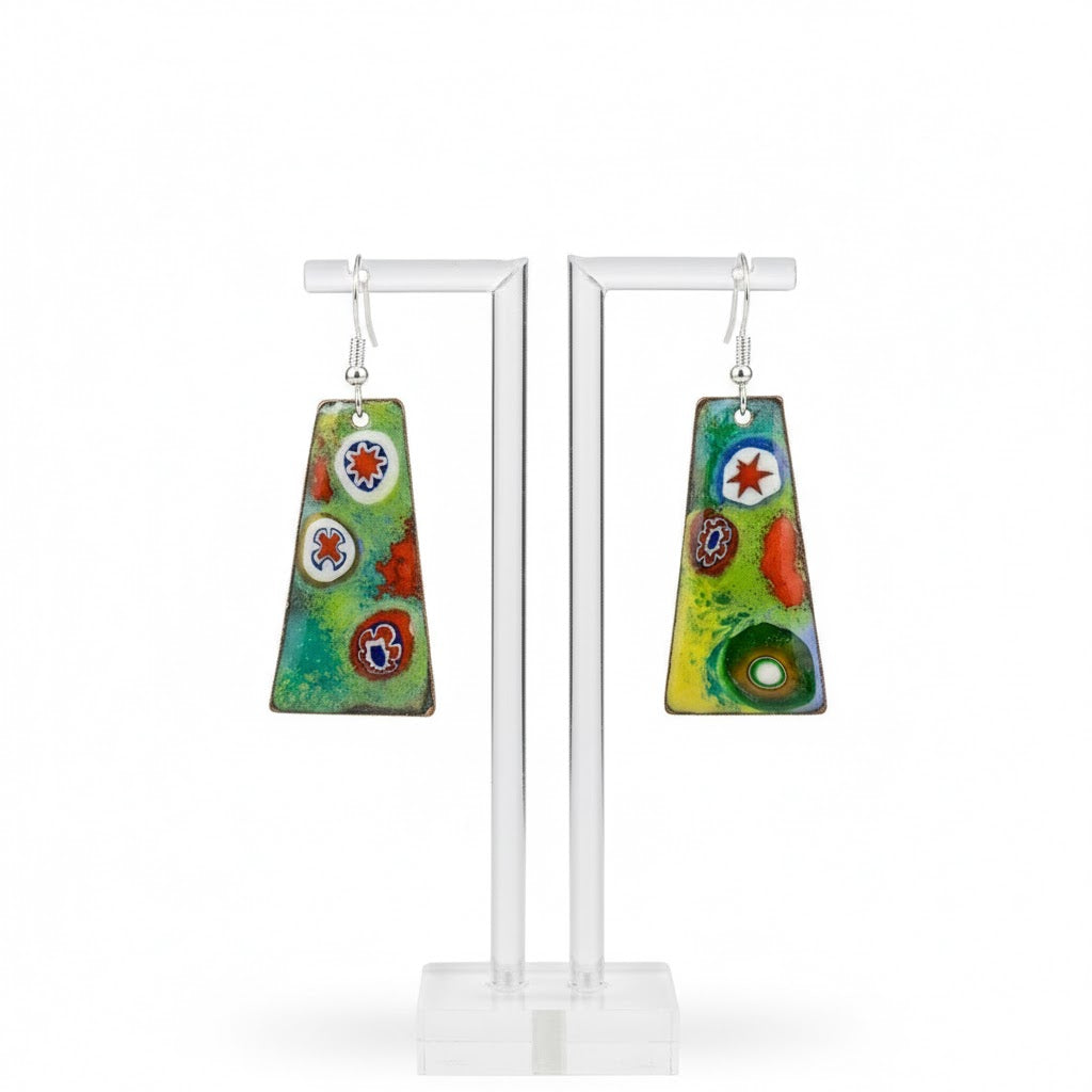 Enamel earrings "Touch of Venice" from the Venice Collection