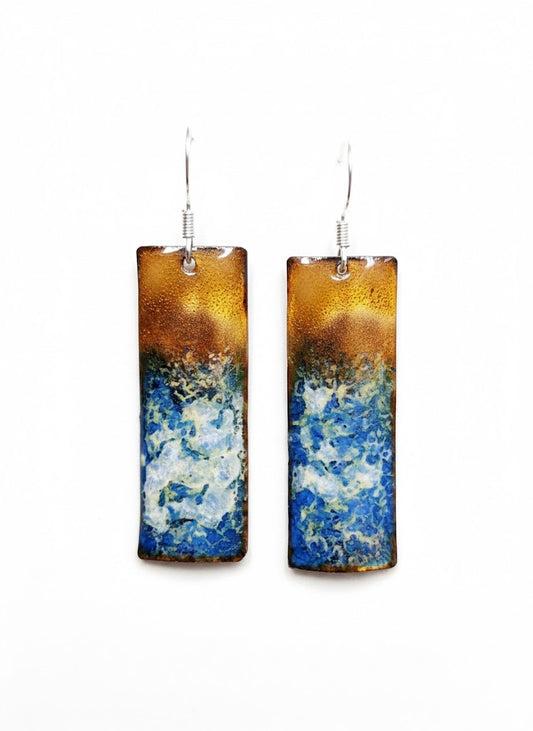 Enamel Earrings "Impression"
