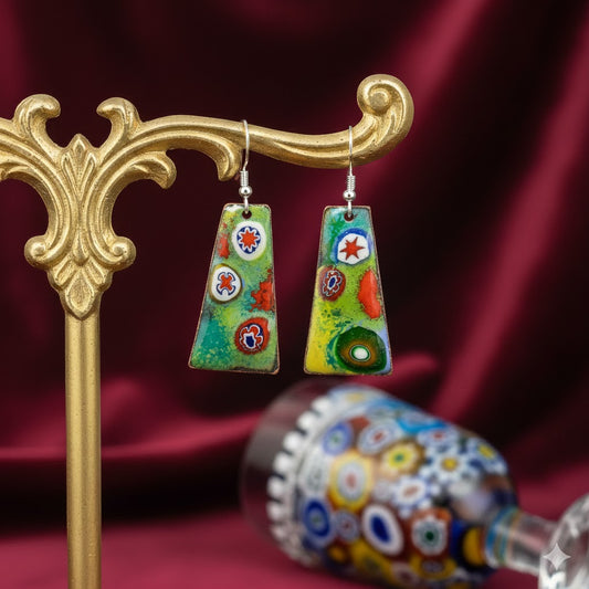 Emaille Ohrringe "Hauch von Venedig" aus der Venedig Kollektion