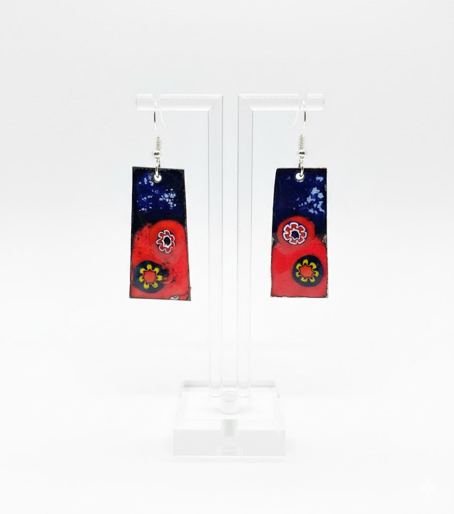 Enamel earrings "Canale Grande" from the Venice collection