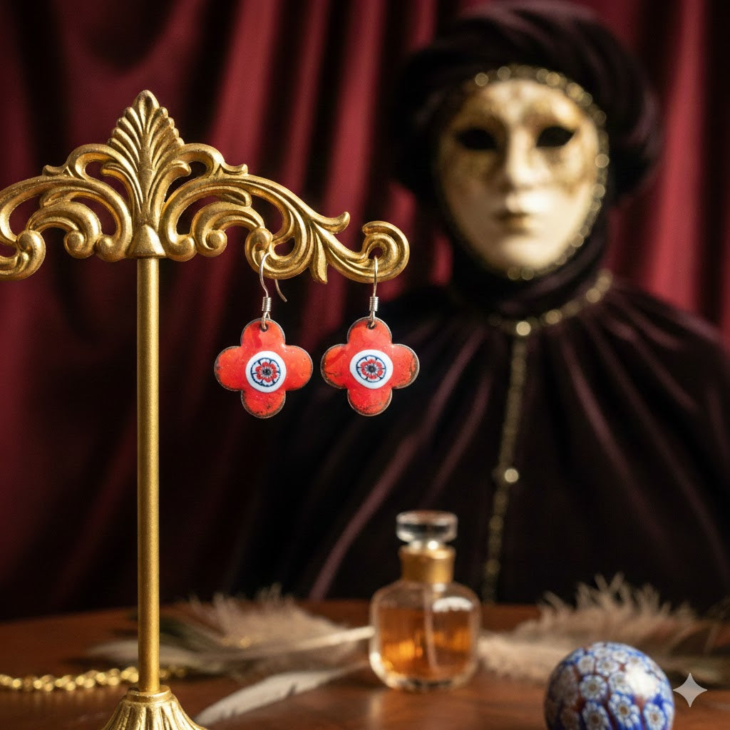 Emaille Ohrringe "Muranoperle" aus der Venedig Kollektion