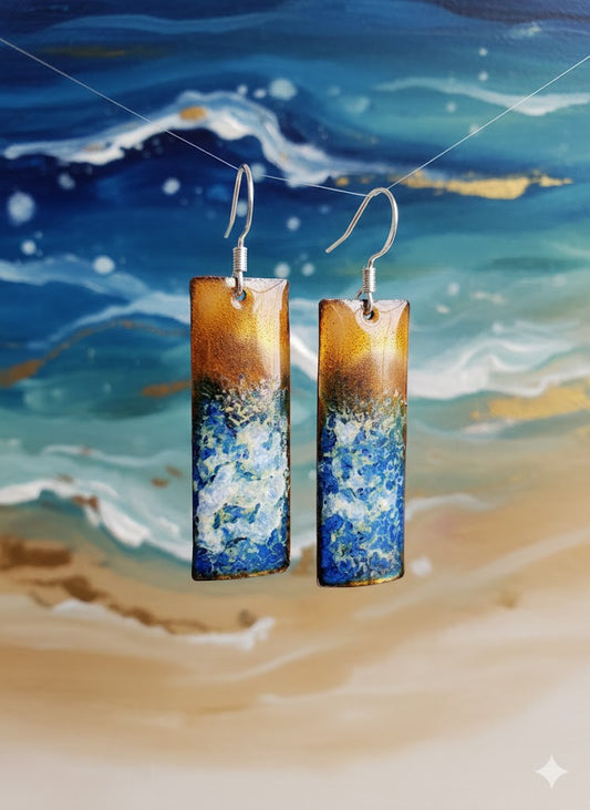 Emaille-Ohrringe "Impression"